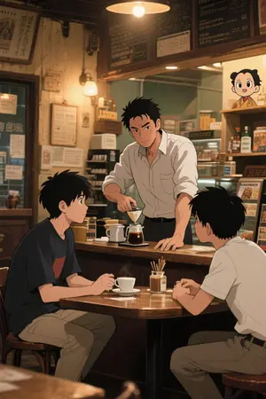 ปกนิยาย ร้านกาแฟบ้านทาโร่