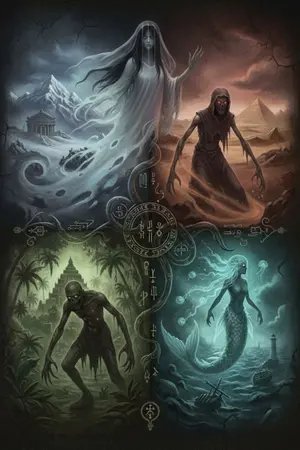 ปกนิยาย ผี 4 ภาค ตำนานไทย