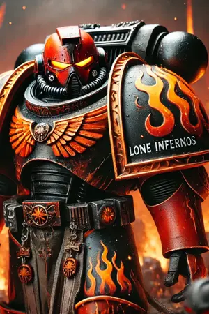 ปกนิยาย Lone Infernos Warhummer 40K  นิยายแฟนอาร์ต