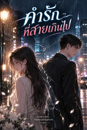 ปกนิยาย คำรักที่สายเกินไป