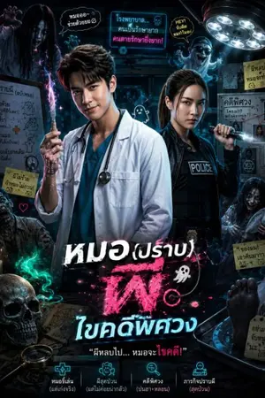 ปกนิยาย หมอ(ปราบ)ผี ไขคดีพิศวง