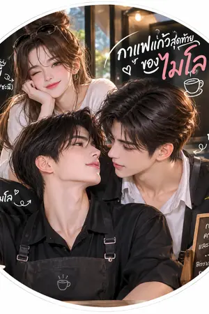 ปกนิยาย กาเเฟเเก้วสุดท้ายของไมโล