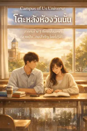 ปกนิยาย Campus of Us Universe | โต๊ะหลังห้องวันนั้น