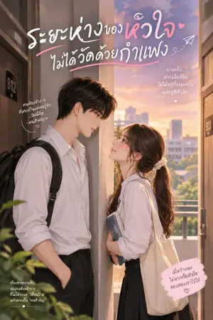 ปกนิยาย ระยะห่างของหัวใจ ไม่ได้วัดด้วยกำแพง