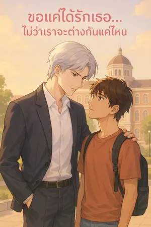 ปกนิยาย “ขอแค่ได้รักเธอ… ไม่ว่าเราจะต่างกันแค่ไหน”