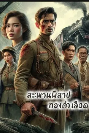 ปกนิยาย สะพานผีสาป ทองคำเลือด