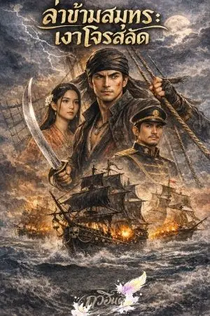 ปกนิยาย ล่าข้ามสมุทรเงาโจรสลัด