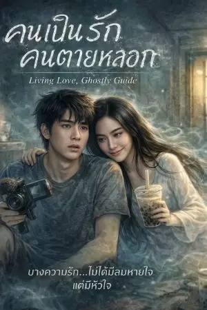 ปกนิยาย คนเป็นรักคนตายหลอก