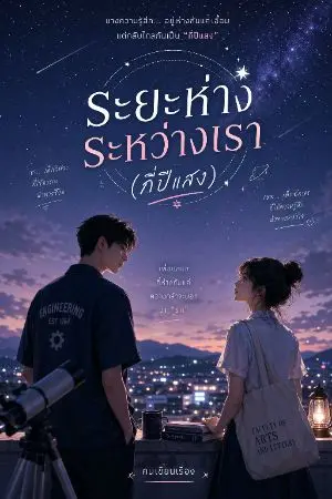 ปกนิยาย ระยะห่างระหว่างเรา(กี่ปีแสง)