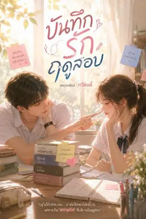 ปกนิยาย บันทึกรักฤดูสอบ