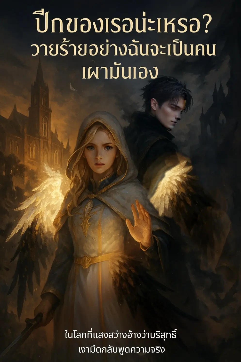 ปกนิยาย ปีกของเธอน่ะเหรอ? วายร้ายอย่างฉันจะเป็นคนเผามันเอง