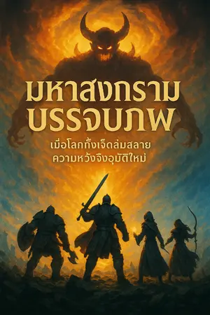 ปกนิยาย มหาสงครามบรรจบภพ