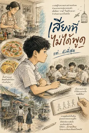 ปกนิยาย เสียงที่ไม่ได้พูด แต่...ดังที่สุด