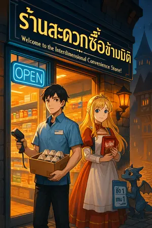 ปกนิยาย ร้านสะดวกซื้อข้ามมิติ – วันนี้รับบัตรเงินสดมั้ยครับ ท่านอัศวิน