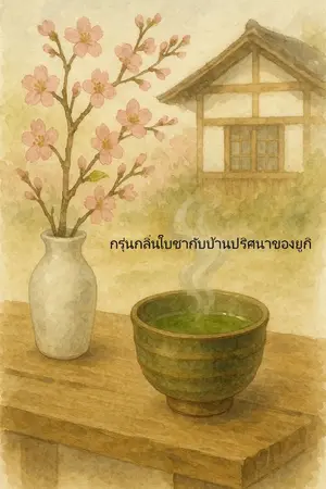 ปกนิยาย กรุ่นกลิ่นใบชา กับบ้านปริศนาของยูกิ
