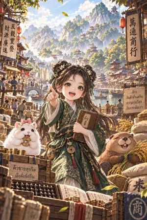 ปกนิยาย เกิดใหม่ชาตินี้ข้าขอเป็นเศรษฐีผู้ร่ำรวย [ระบบ]