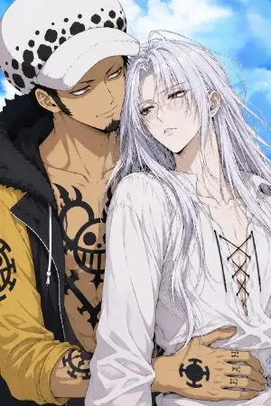 ปกนิยาย [ Fic One Piece ] ผีเสื้อสีชาด | Law x oc