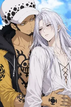 ปกนิยาย [ Fic One Piece ] ผีเสื้อสีชาด | Law x oc