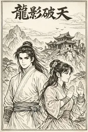 ปกนิยาย มังกรพลิกยุทธจักร : 龍影破天