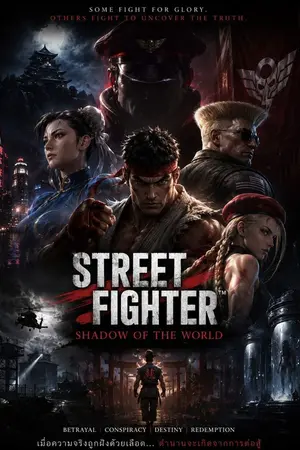 ปกนิยาย สตรีท ไฟเตอร์: เงาแห่งโลก / STREET FIGHTER: SHADOW OF THE WORLD