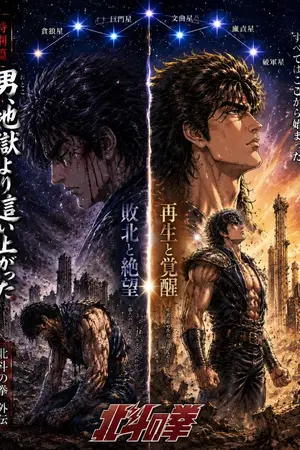 ปกนิยาย หมัดดาวเหนือ ตอนพิเศษ: ชายผู้ตะเกียกตะกายจากนรก!!