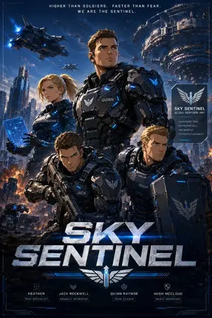 ปกนิยาย หน่วยรบเหนือเวหา : SKY SENTINELS