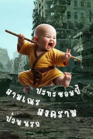 ปกนิยาย สามเณร​ปะทะ​ซอมบี้​สงคราม​ป่วน​นรกบน​ดิน​
