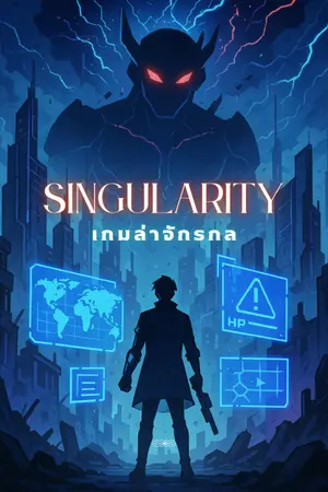 ปกนิยาย Singularity  เกมล่าจักรกล