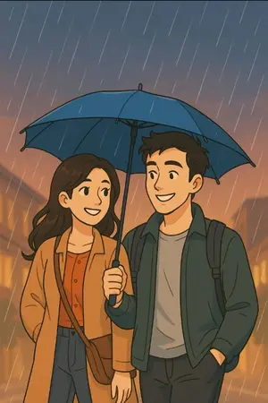 ปกนิยาย หนึ่งวันในฝนตก