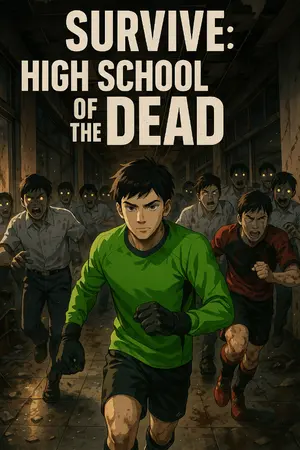 ปกนิยาย Survive high school of the dead