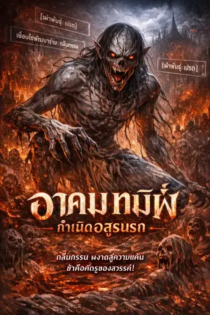 ปกนิยาย อาคมทมิฬกำเนิดอสูรนรก
