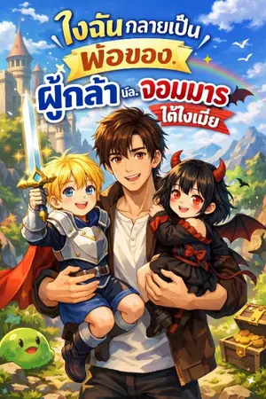 ปกนิยาย ไงฉันกลายเป็นพ่อของผู้กล้าและจอมมารได้ไงเนี่ย