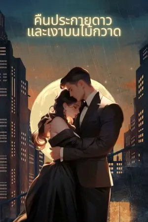 ปกนิยาย คืนประกายดาว และเงาบนไม้กวาด