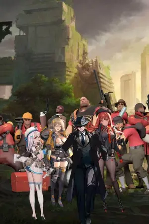 ปกนิยาย Nikke:Goddess of victory X Team fortress 2