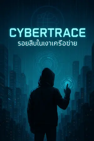 ปกนิยาย Cybertrace รอยสืบในเงาเครือข่าย
