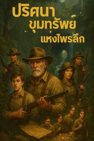 ปกนิยาย ปริศนาขุมทรัพย์แห่งไพรลึก