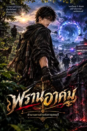 ปกนิยาย พรานอาคม:ตำนานดาบดำแห่งกาญจนบุรี