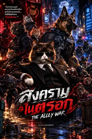ปกนิยาย “สงครามในตรอก” (The Alley War)