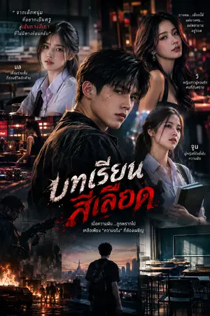 ปกนิยาย บทเรียนสีเลือด