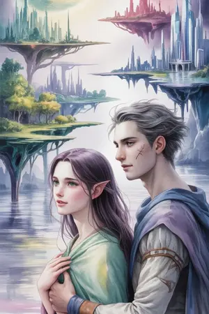 ปกนิยาย จันทราพลัดภพ: ลำนำแห่งดวงดารา