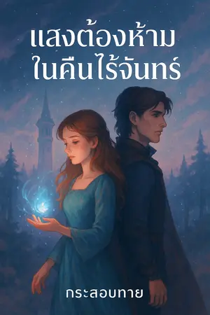 ปกนิยาย แสงต้องห้ามในคืนไร้จันทร์