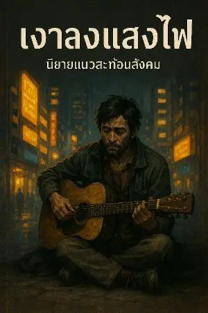 ปกนิยาย เงาลงแสงไฟ