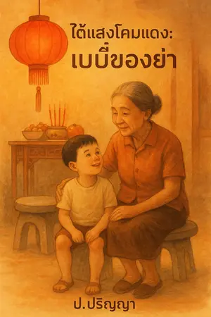 ปกนิยาย ใต้แสงโคมแดง..เบบี๋ของย่า