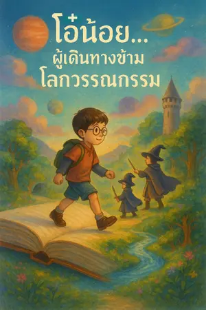 ปกนิยาย โอ๋น้อย..ผู้เดินทางข้ามโลกวรรณกรรม