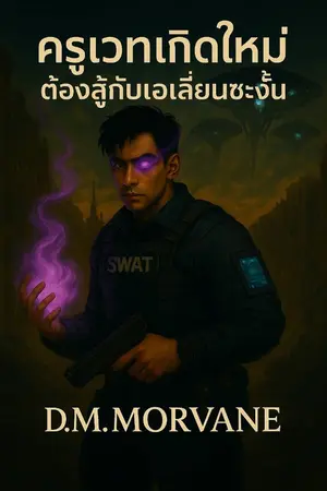 ปกนิยาย ครูเวทเกิดใหม่ต้องสู้กับเอเลี่ยนซะงั้น