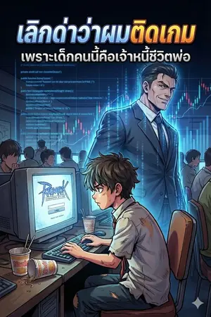 ปกนิยาย เลิกด่าว่าผมติดเกมิเพราะเด็กคนนี้คือเจ้าหนี้ชีวิตพ่อ