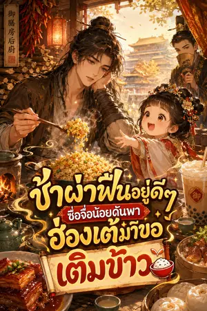 ปกนิยาย ข้าผ่าฟืนอยู่ดีๆ ถวนถวนน้อยดันพาฮ่องเต้มาขอเติมข้าว
