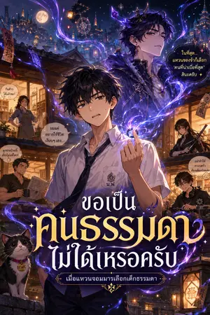 ปกนิยาย ขอเป็นคนธรรมดาไม่ได้เหรอครับ