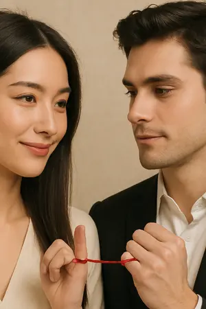 ปกนิยาย ด้ายแดงผูกใจ