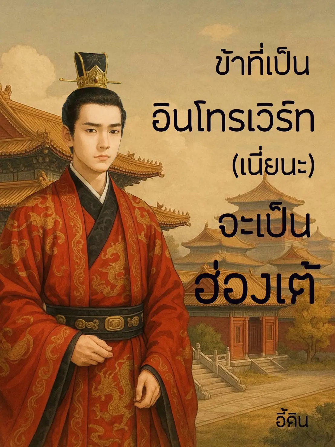 ปกนิยาย ข้าที่เป็นอินโทรเวิร์ท(เนี่ย)จะเป็นฮ่องเต้